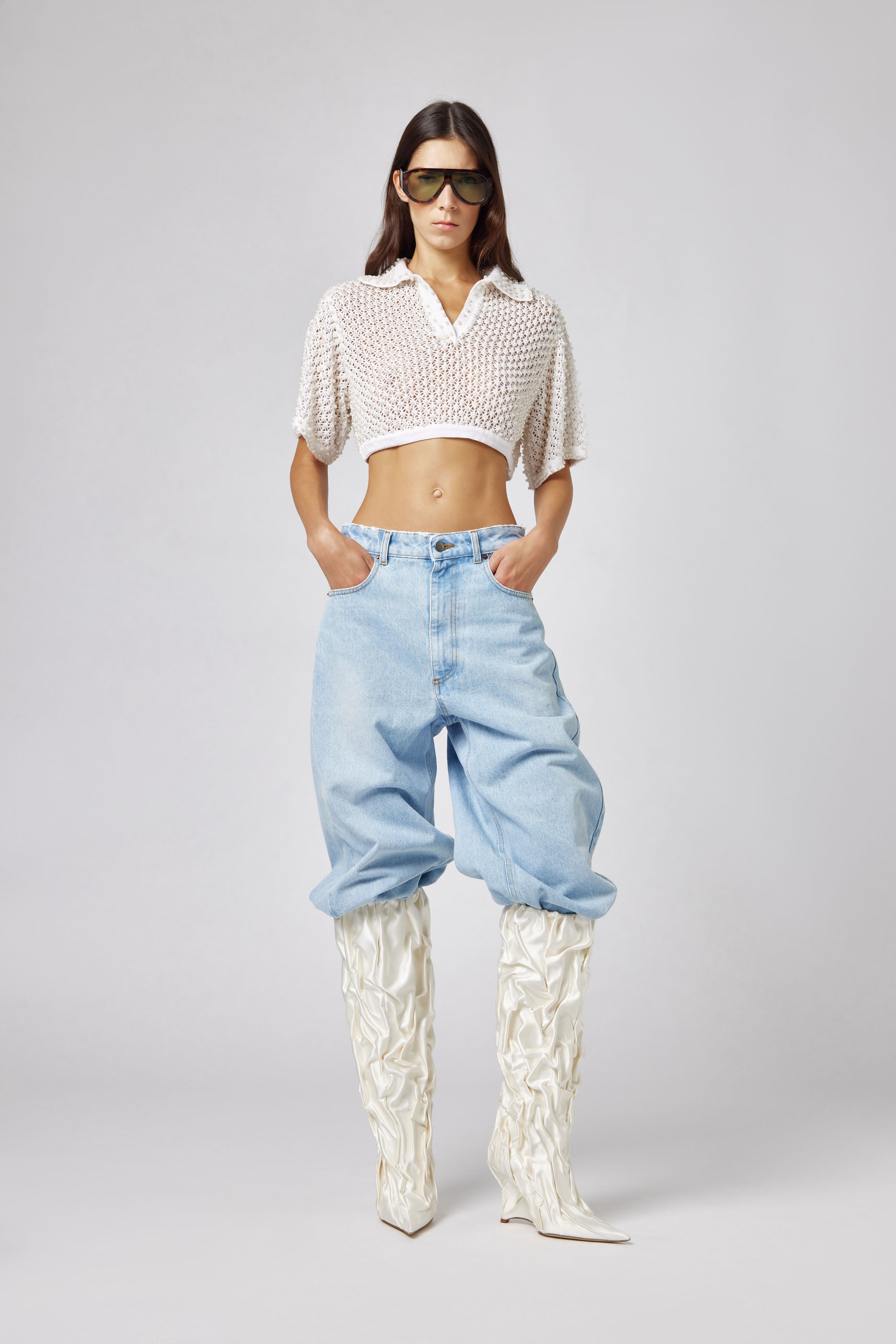 PEARL CROP KNIT 06SSKNT399