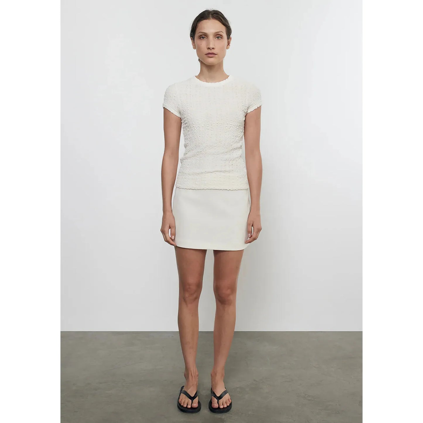 PUCKERED CAP SLEEVE