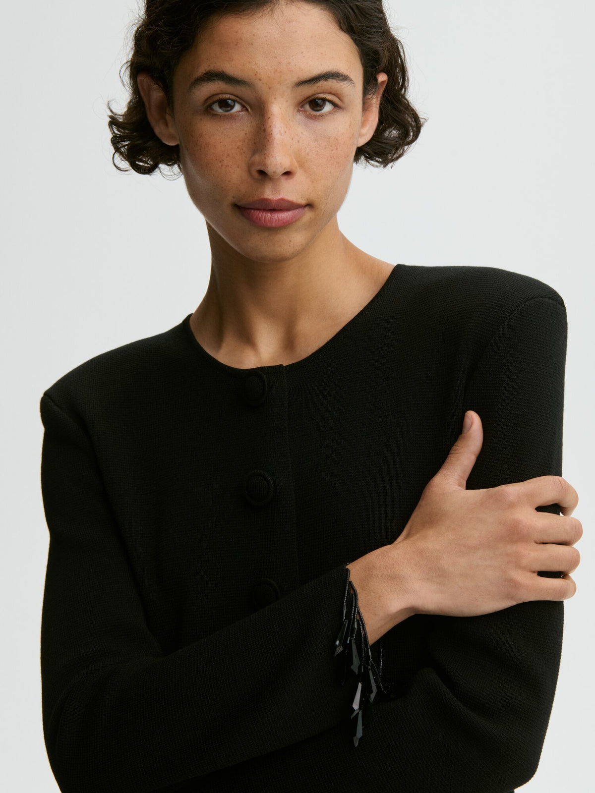 Shelly Cardigan Black styled