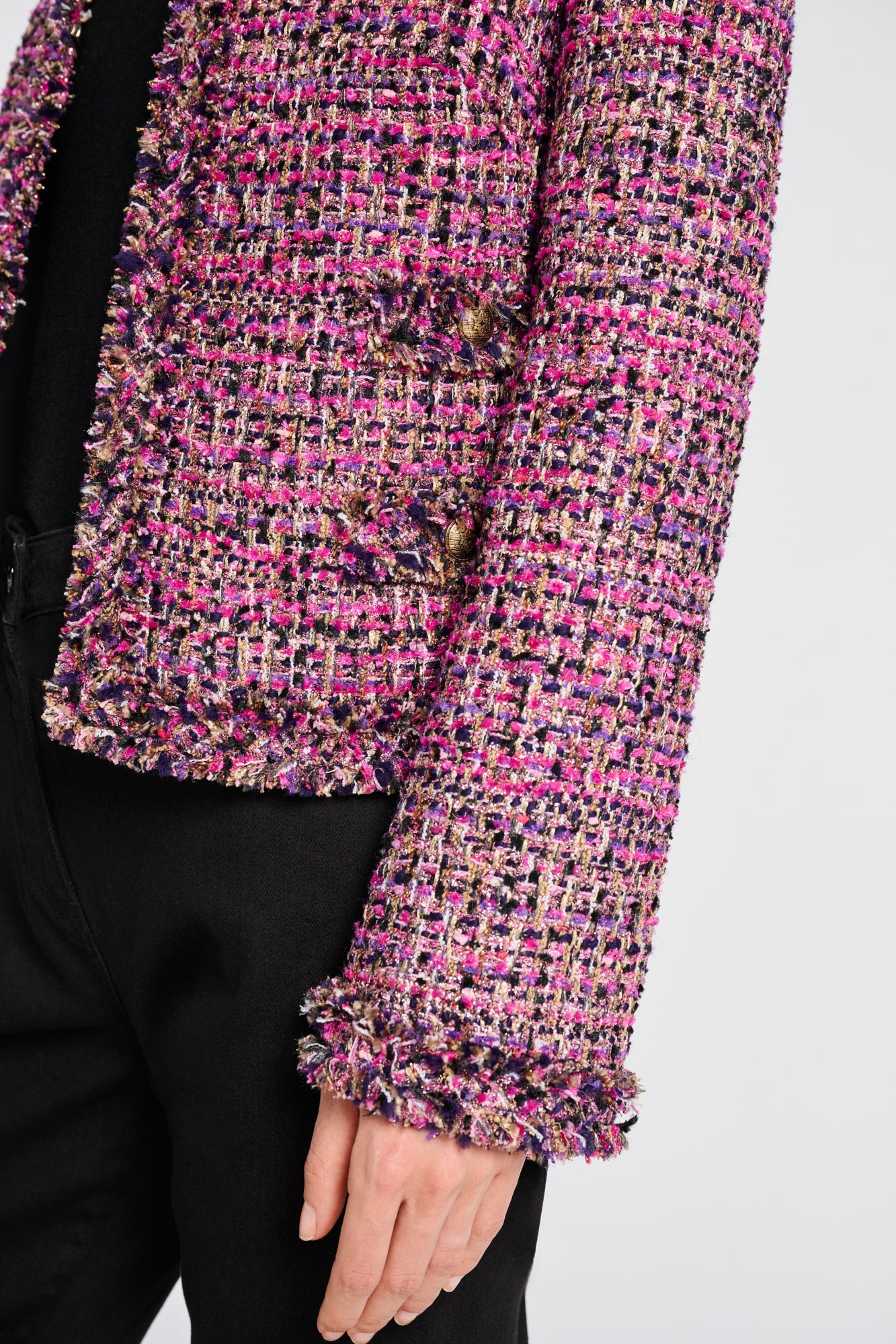 Thia Bordeaux Tweed Jaket