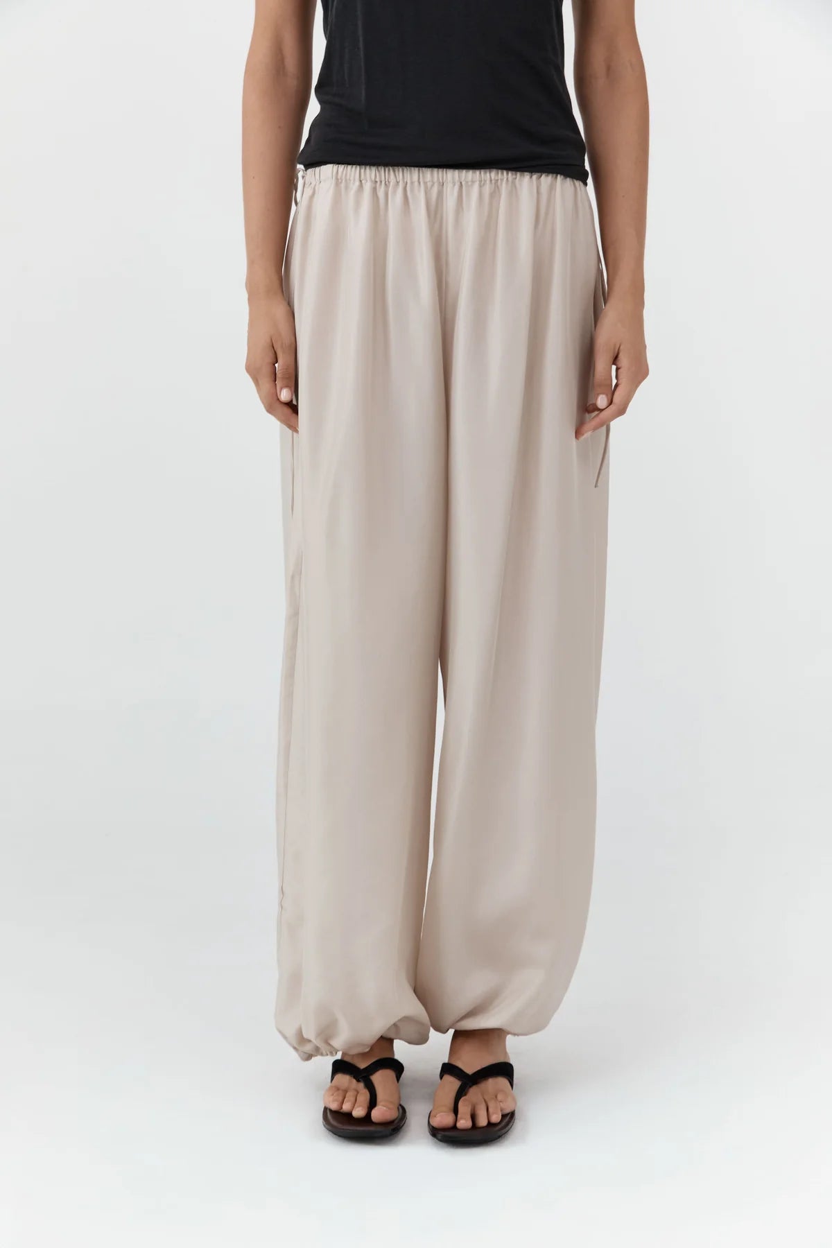 Silk Adjustable Balloon Pants