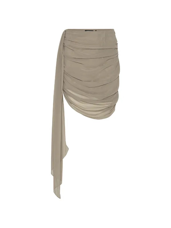 CHIFFON DRAPED SKIRT