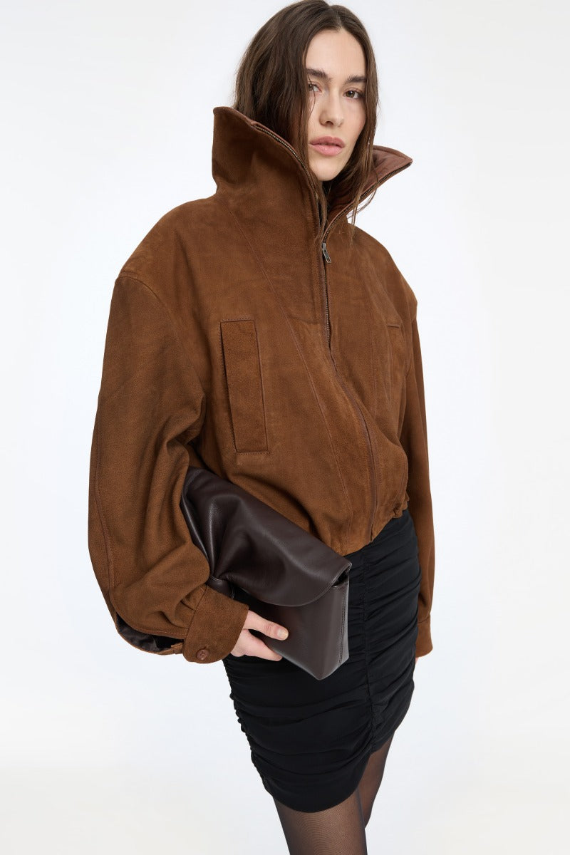 Suede Anorak Jacket - Toasted Coconut