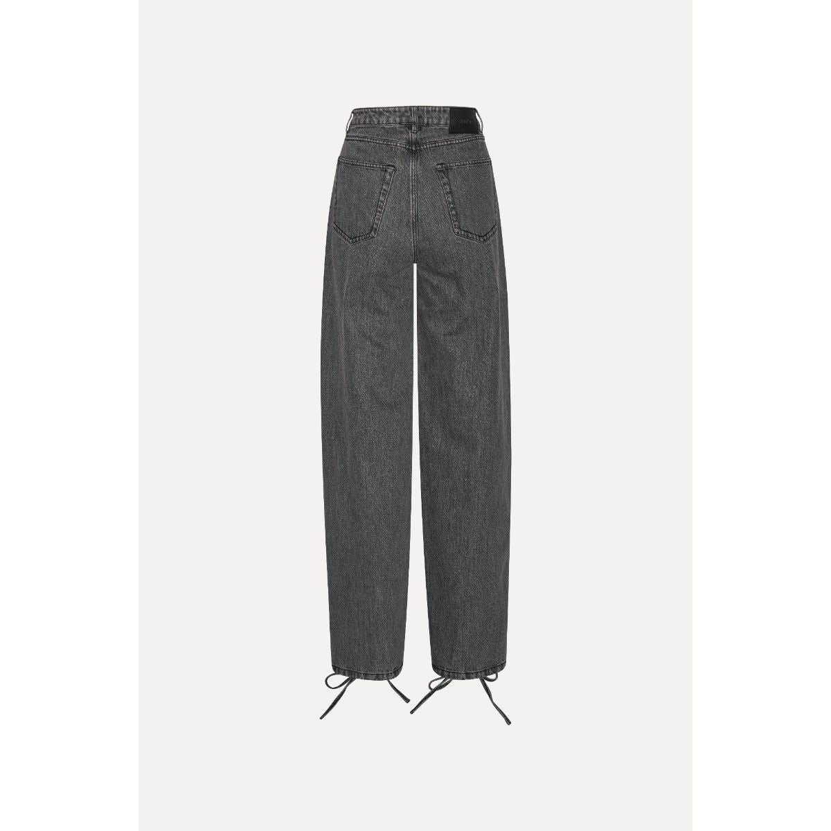 DENIM LACED LEG PANTS