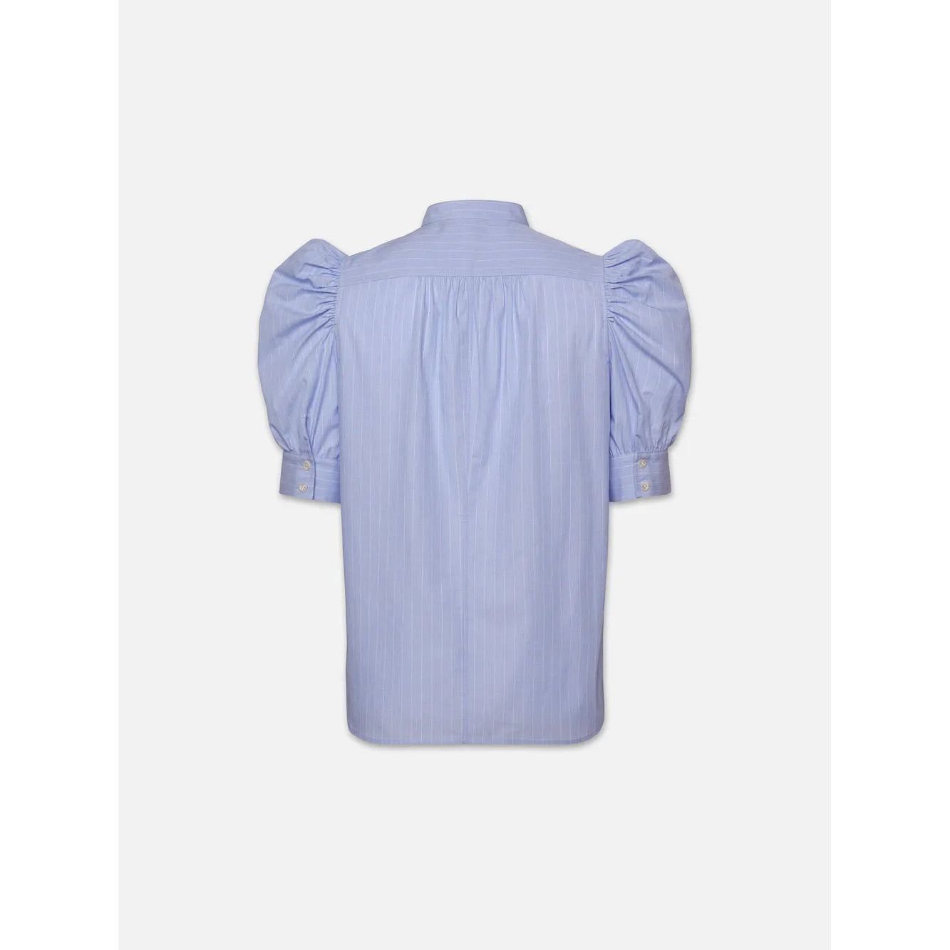 RUCHED PUFF SLEEVE SHIRT