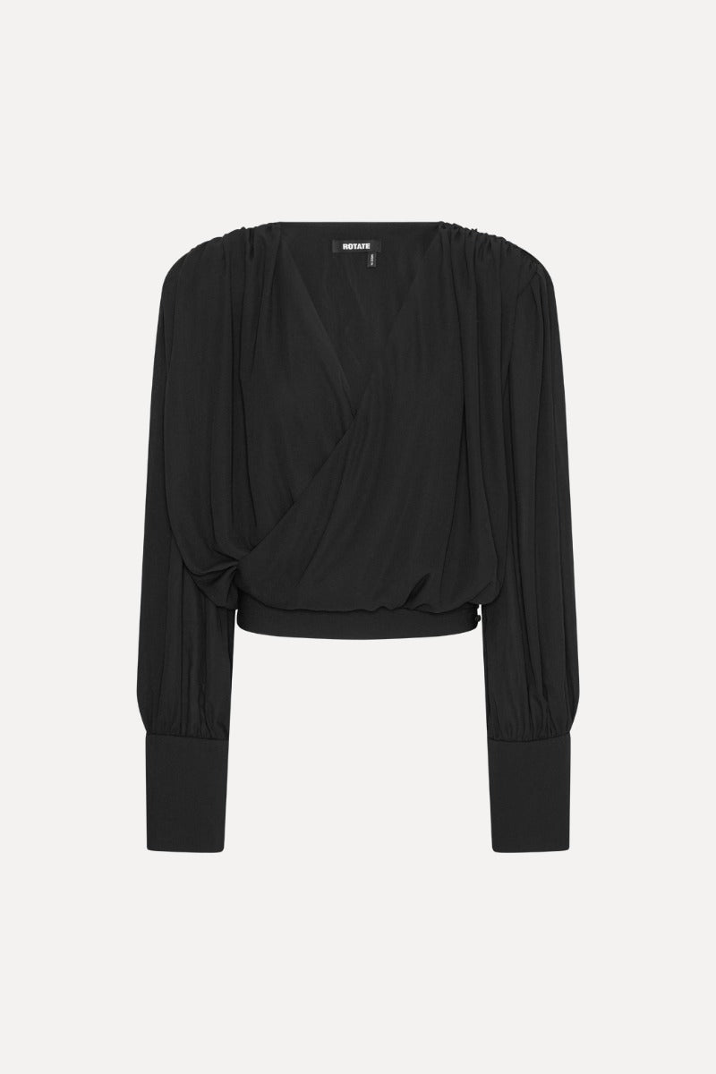 LONG SLEEVE V-NECK TOP
