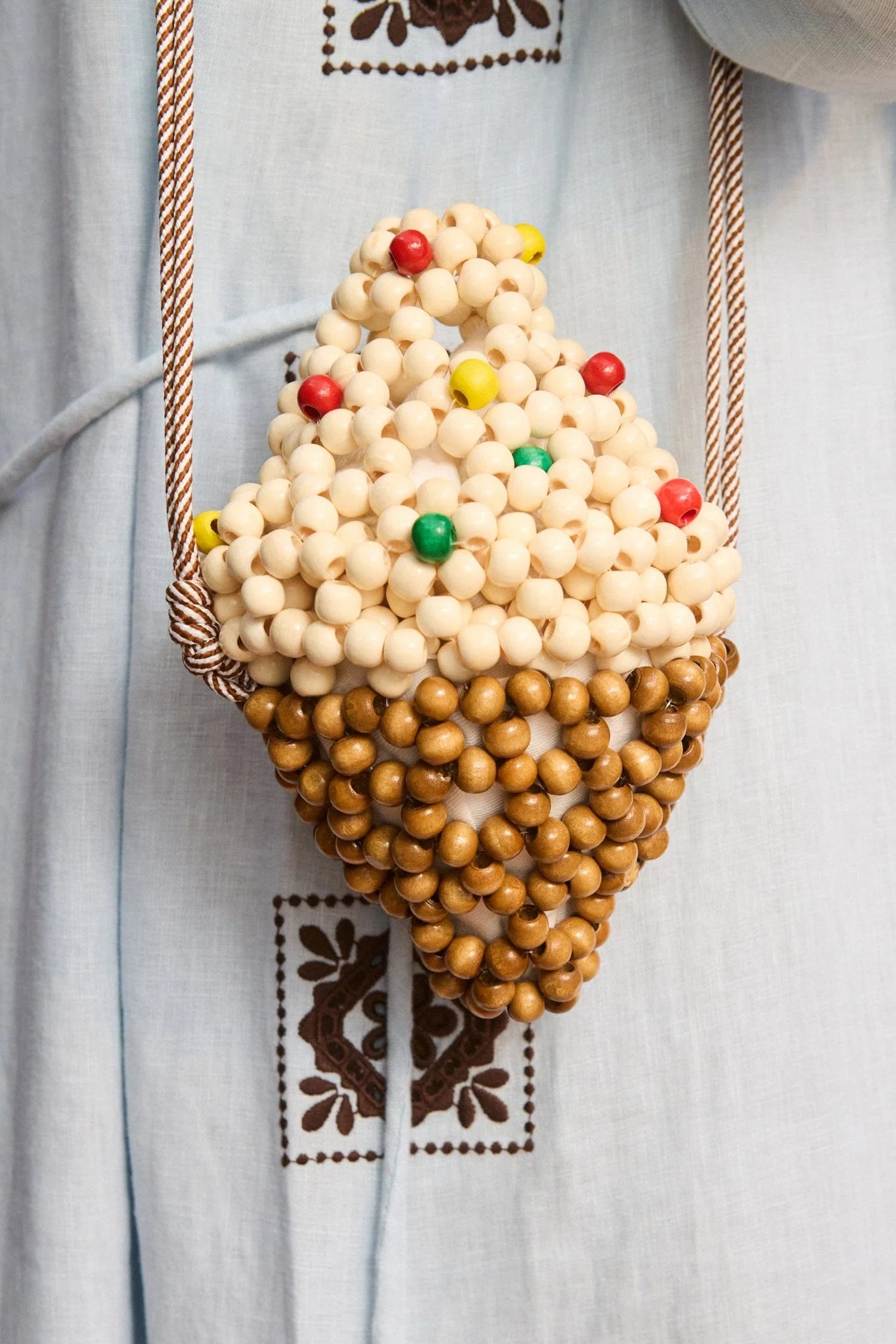 Wood bead Bag