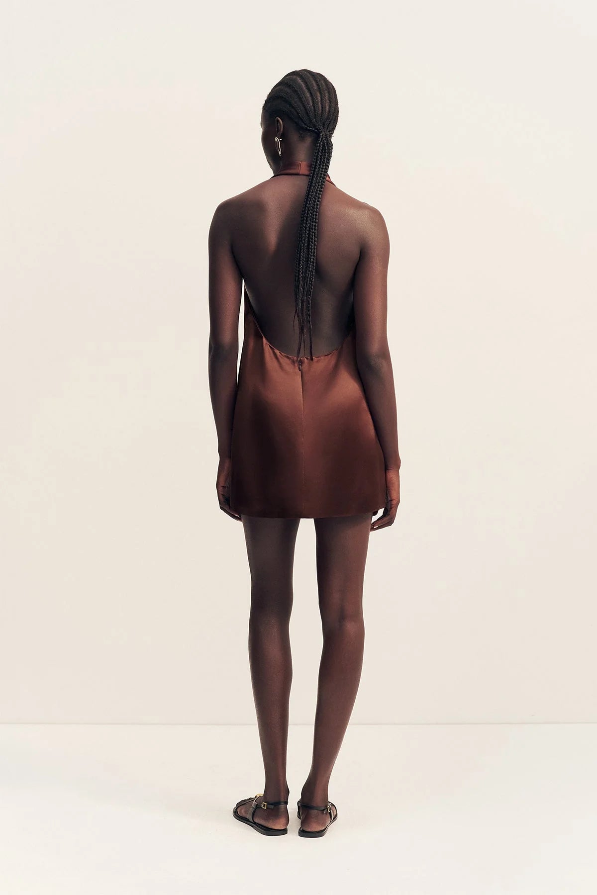 SAVANNA HALTER MINI DRESS