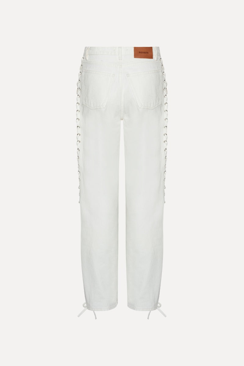 LOOSE FIT LACED JEANS