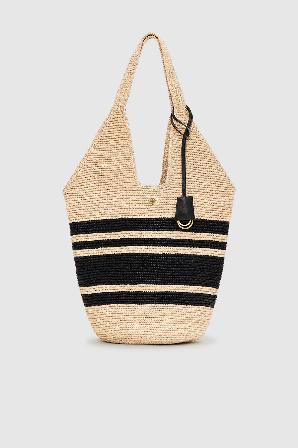 LEAH STRIPES HOBO RAPHIA