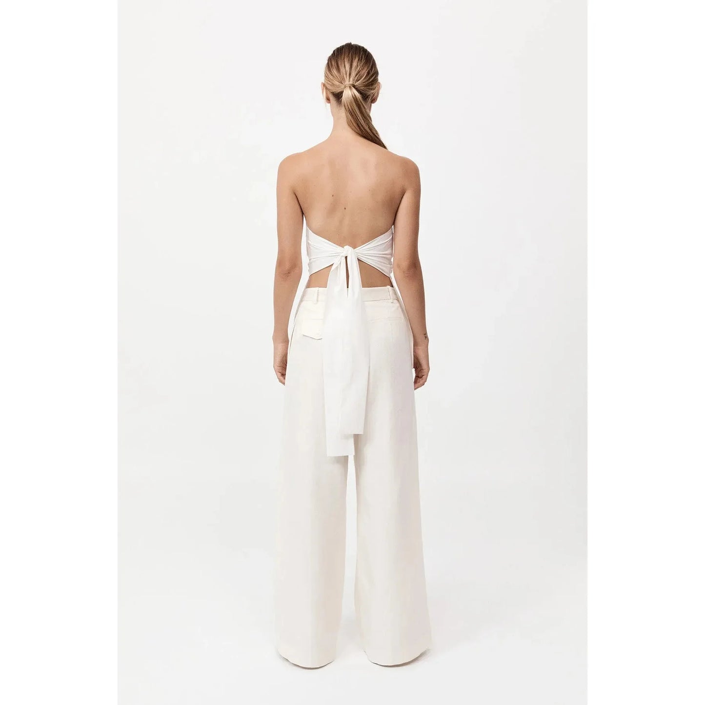 STRAPLESS TIE BACK TOP