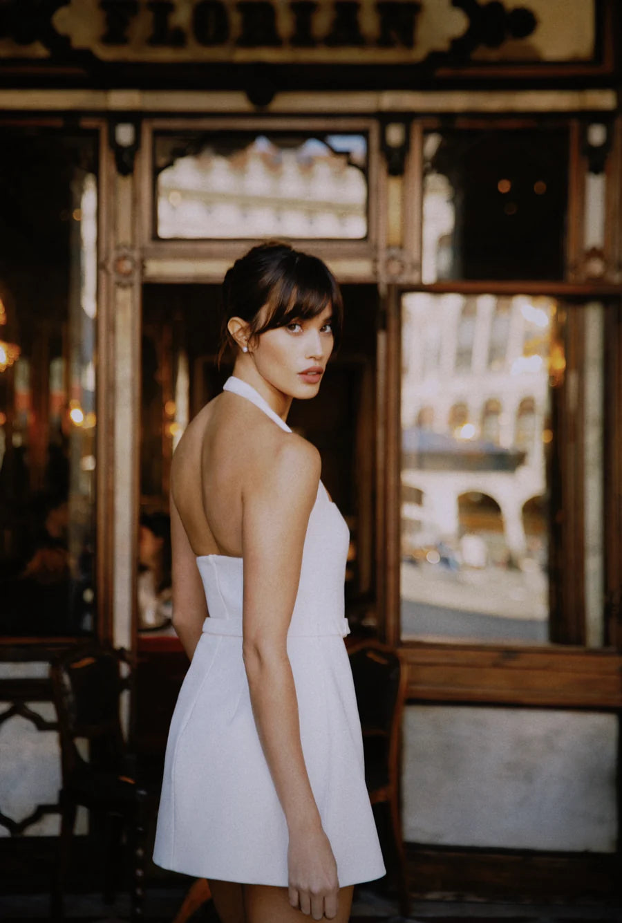 HALTER MINI BUBBLE DRESS