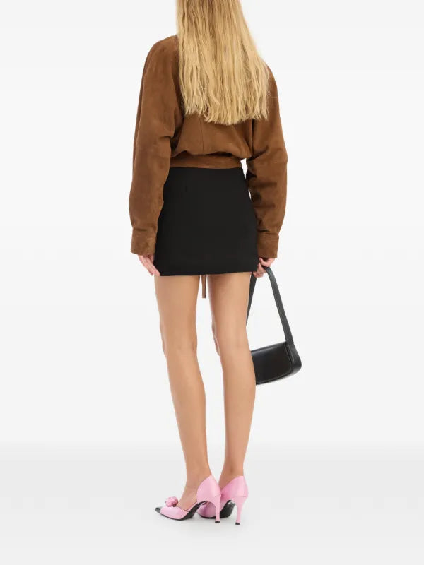 CREPE MINI FLOWER SKIRT