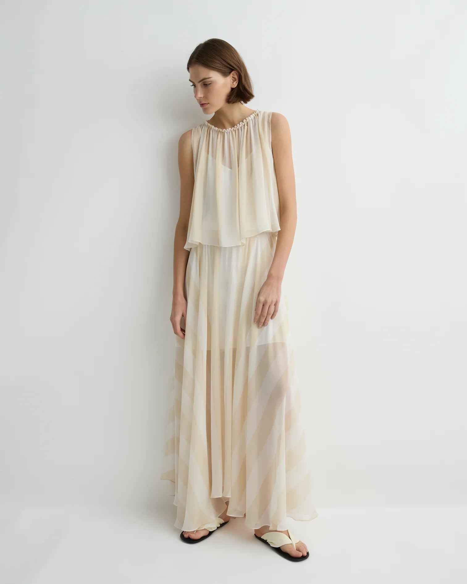 CAPRI SILK CIRCLE SKIRT