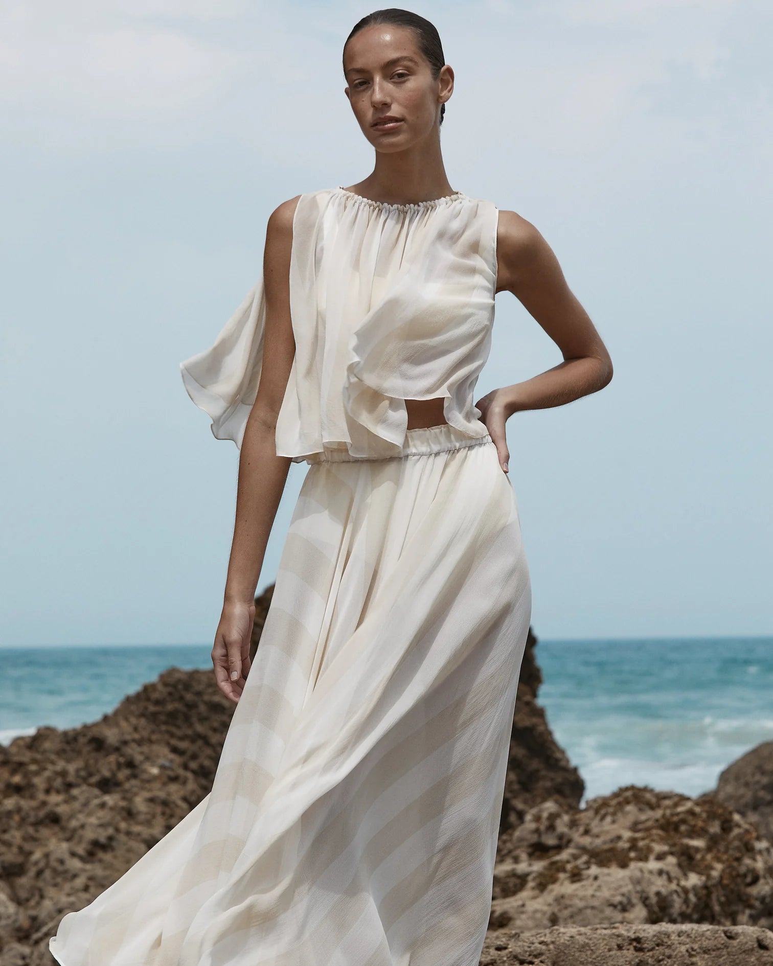 CAPRI SILK CIRCLE SKIRT