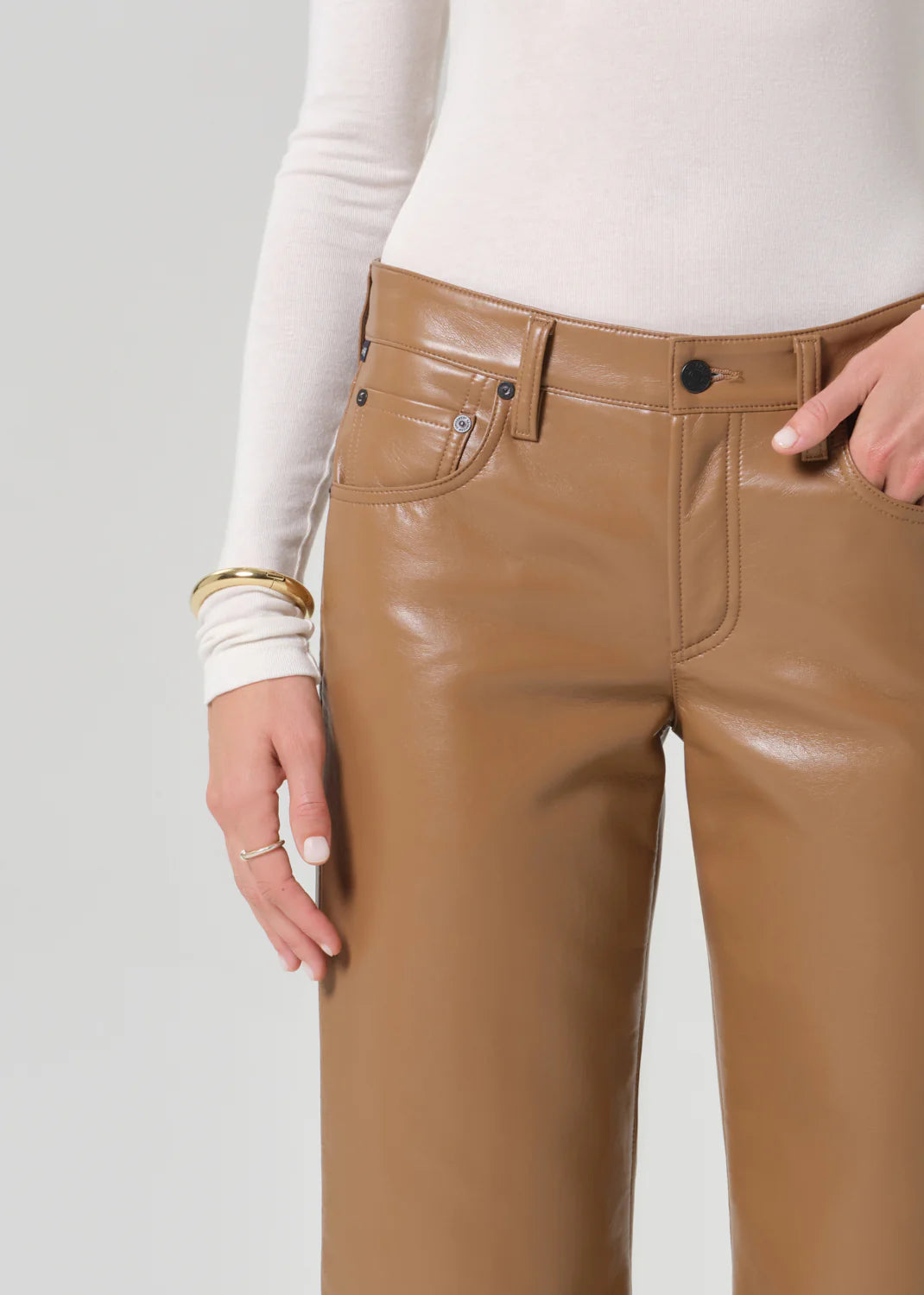 FAYE VINTAGE STRAIGHT RECYCLED LEATHER