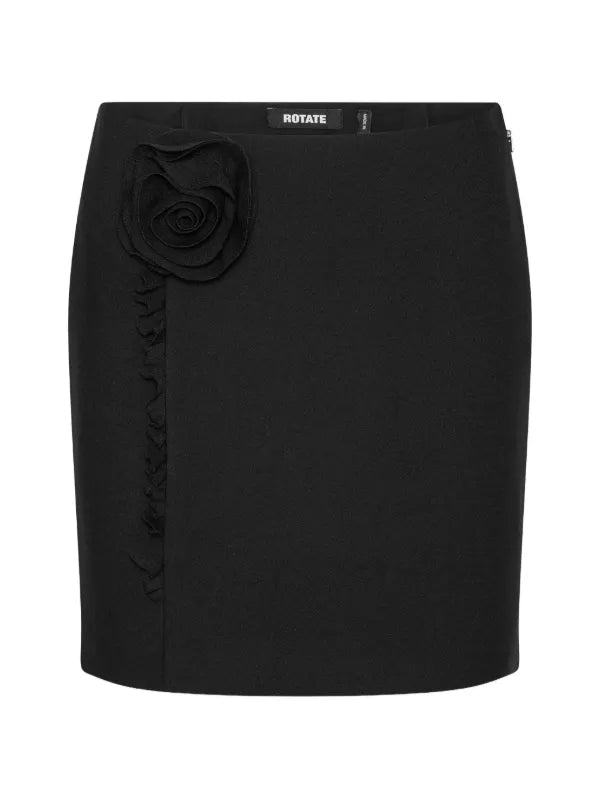 CREPE MINI FLOWER SKIRT