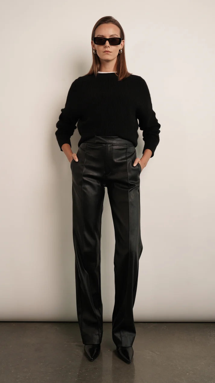 pauline vegan leather trousers
