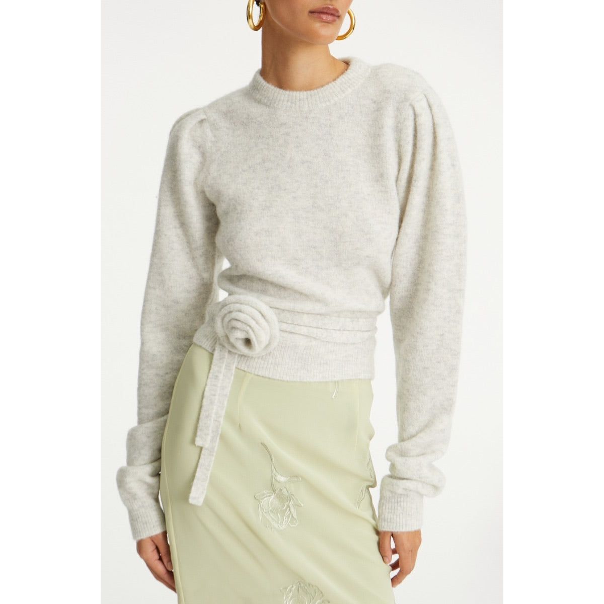 KNIT PUFF CREWNECK