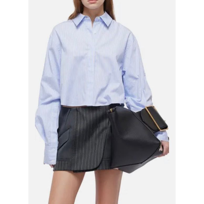 RENATA CROPPED BUTTON DOWN SHIRT