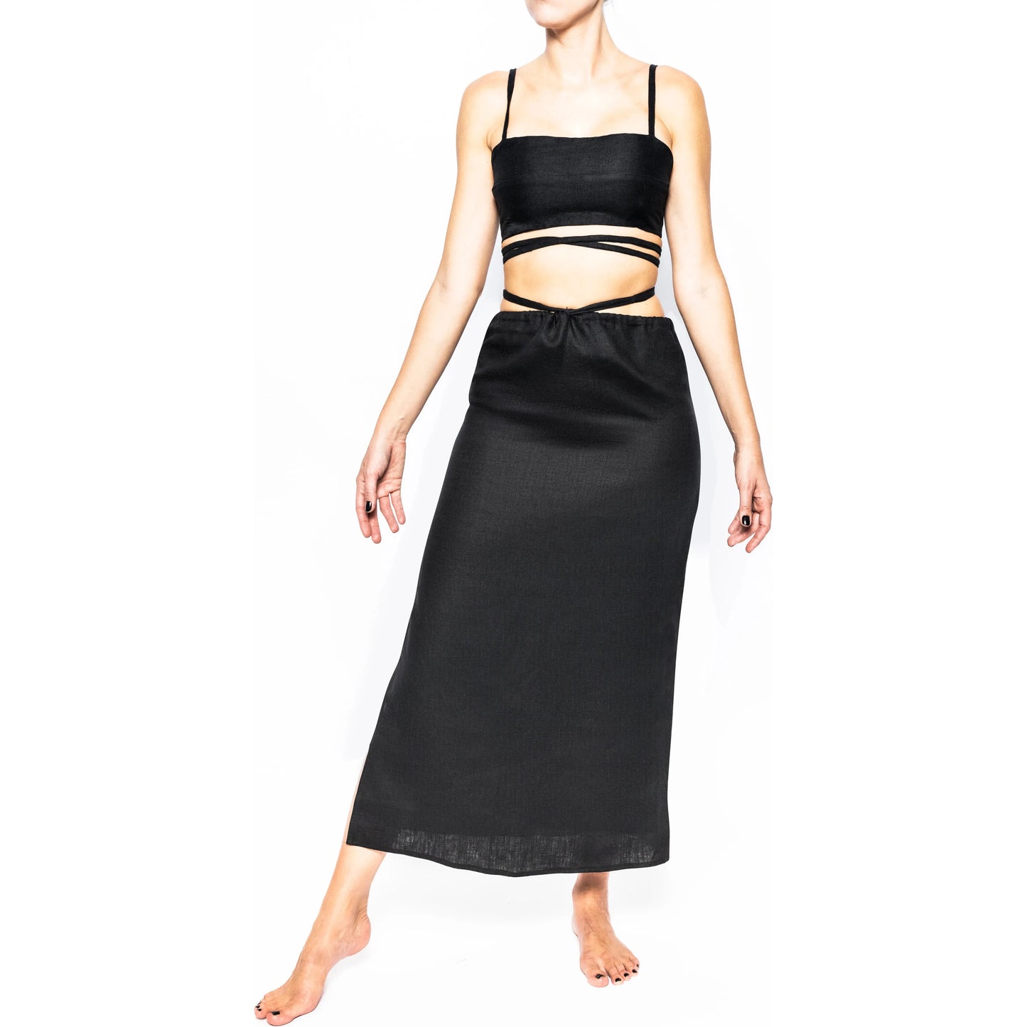 RAFFAELA MIDI SKIRT