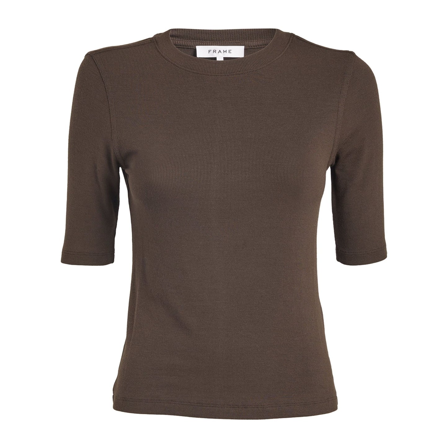 RIB CREWNECK TEE