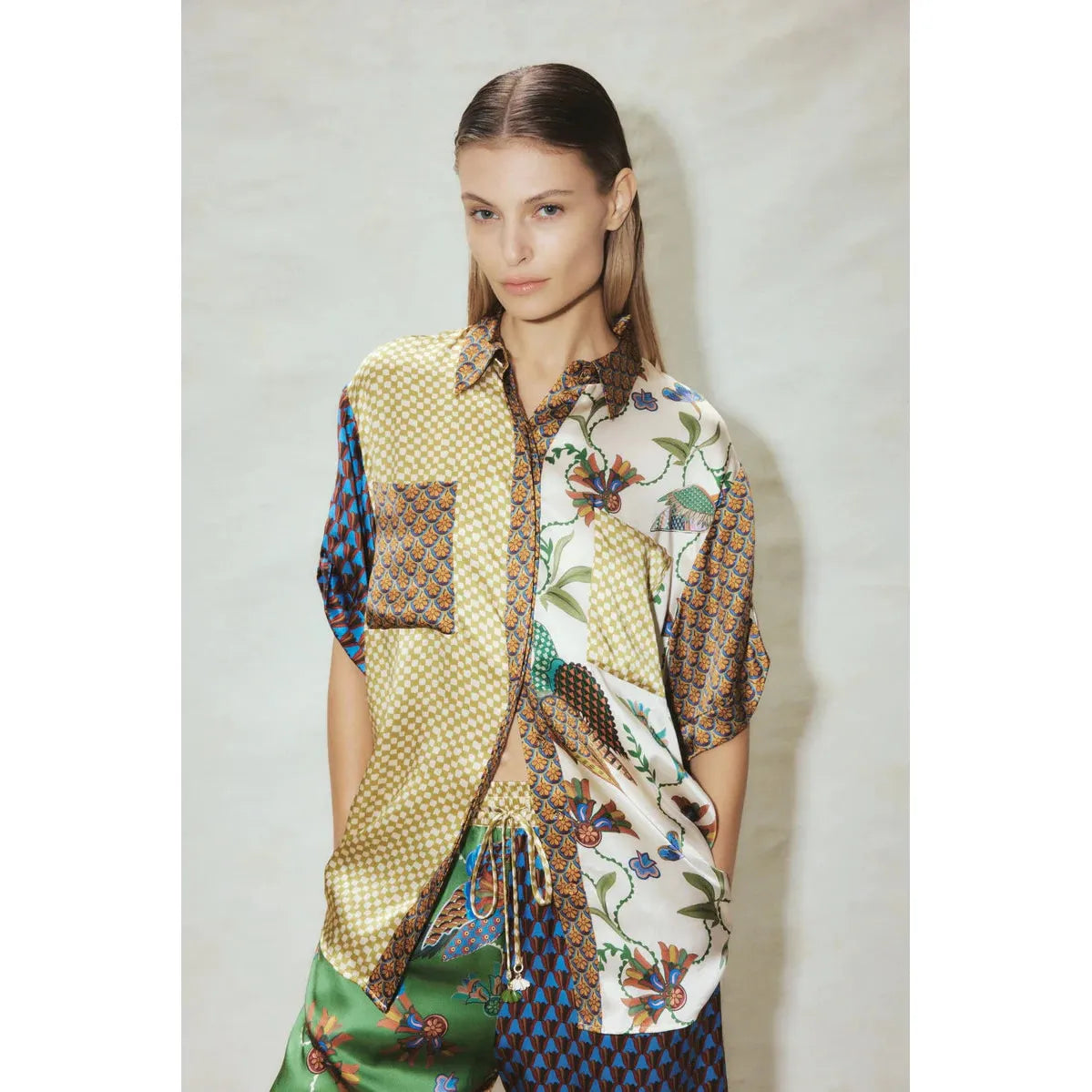 BIRDIE SPLICED SHIRT
