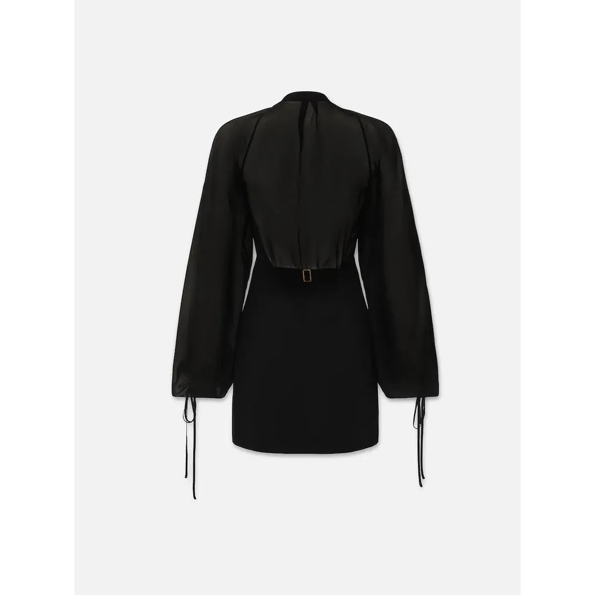 SHEER SLEEVE BLAZER DRESS