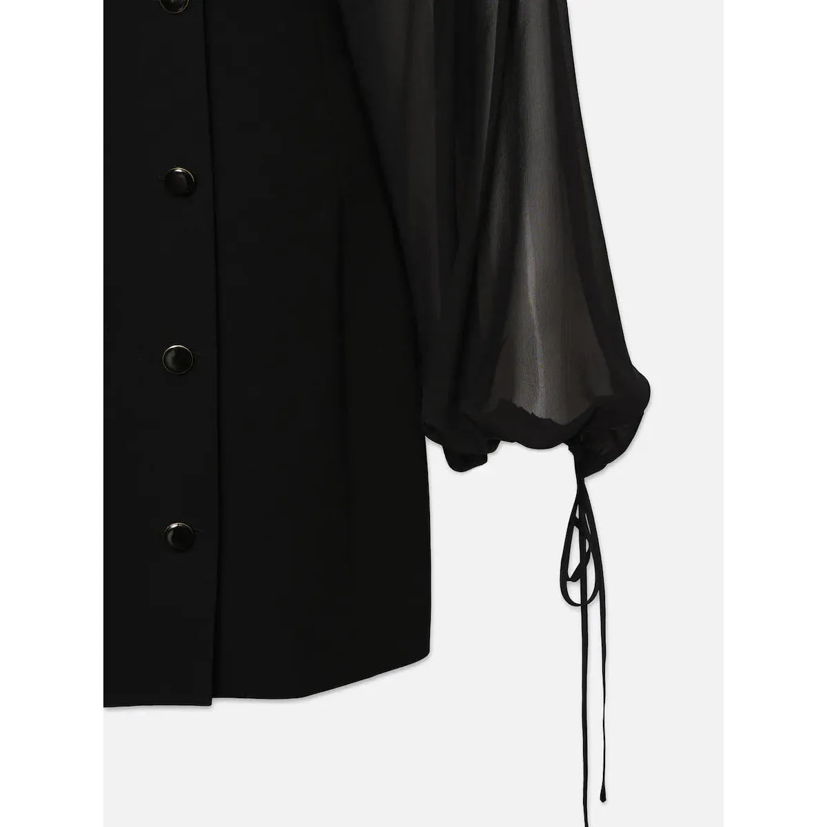 SHEER SLEEVE BLAZER DRESS