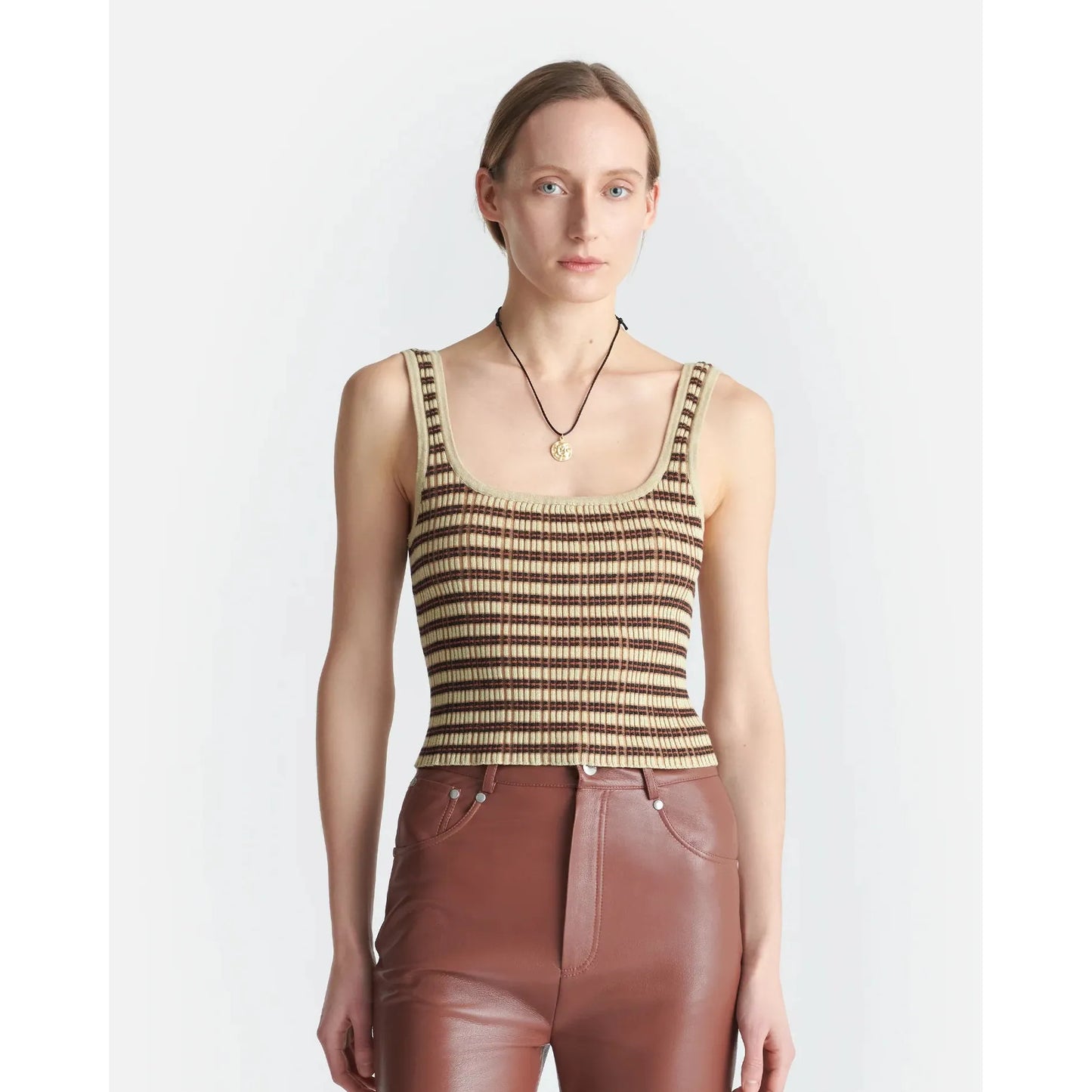 DELFINE STRIPED TANK TOP