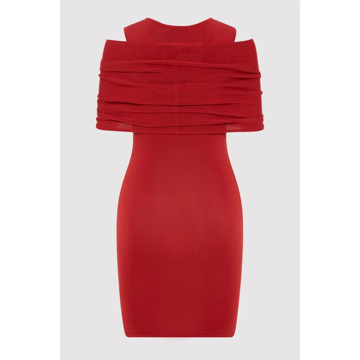 DETACHABLE LAYER KNIT DRESS
