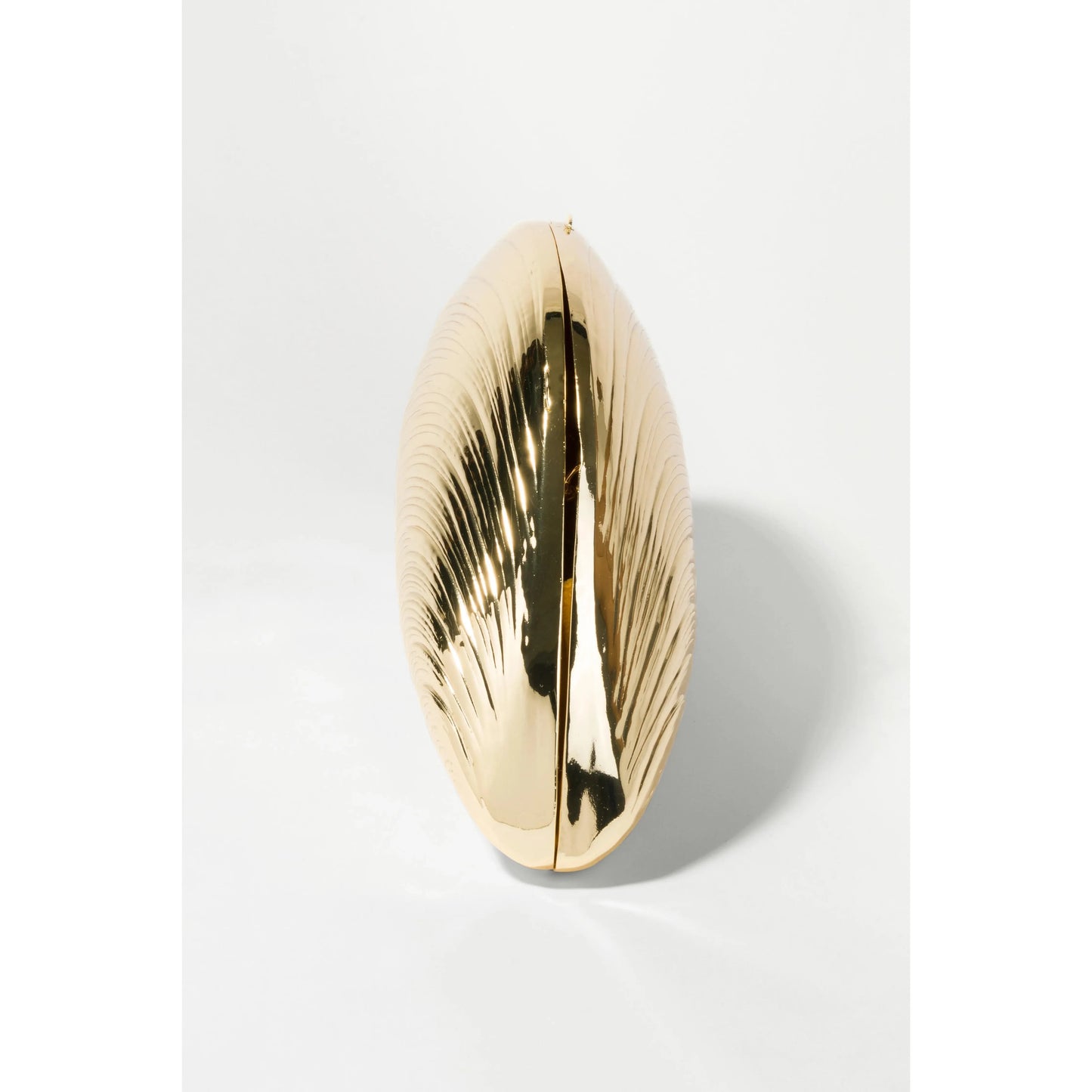 BRIDGET METAL OYSTER SHELL CLUTCH