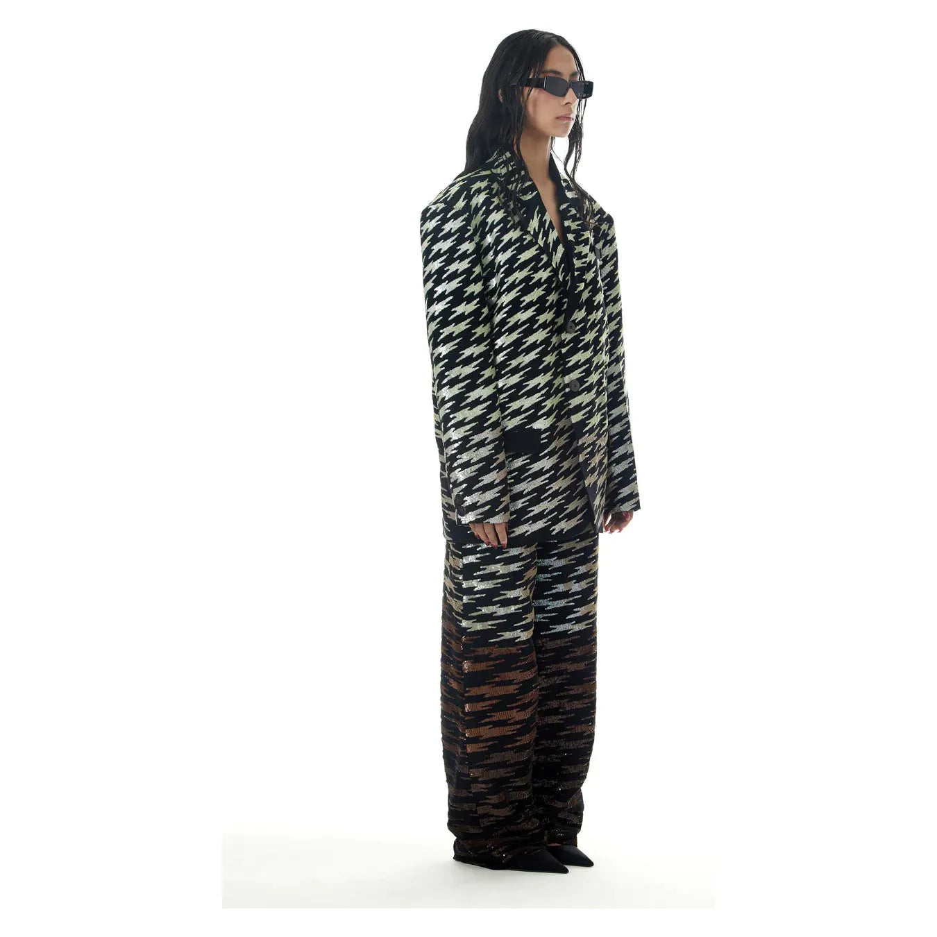 Motion Bolt Embellished Ombré Pants