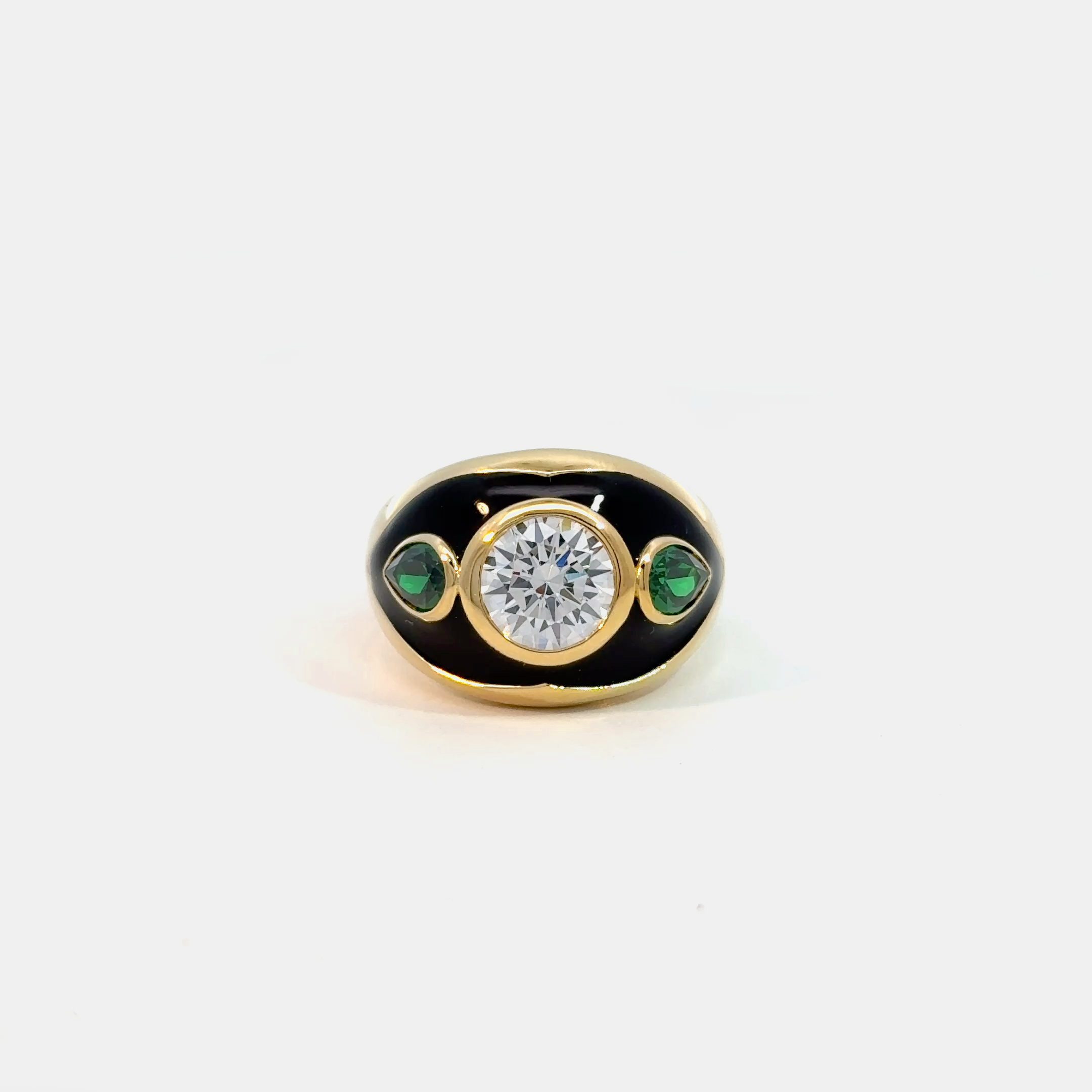 Luna Nera Cocktail Ring