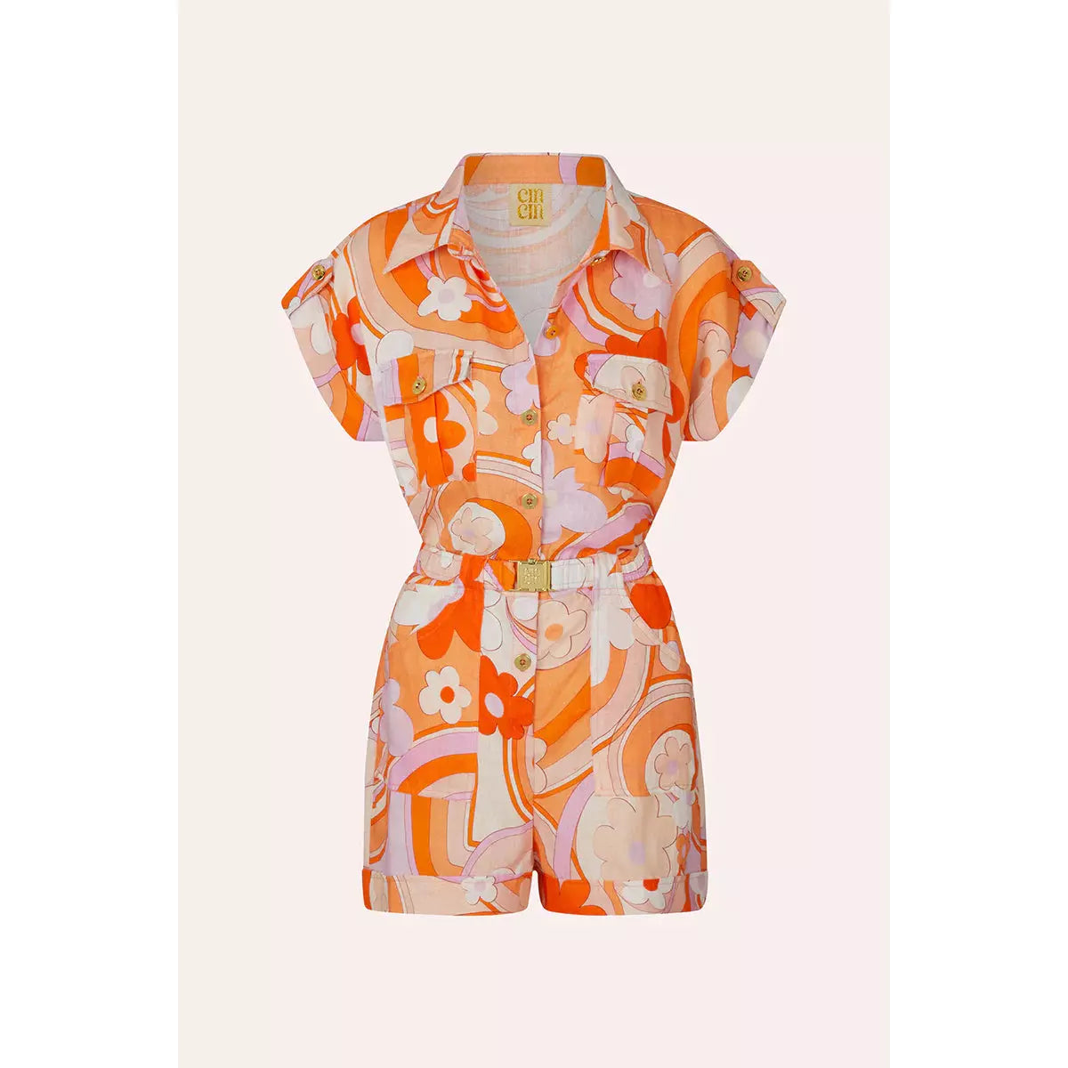 SPY LINEN PLAYSUIT