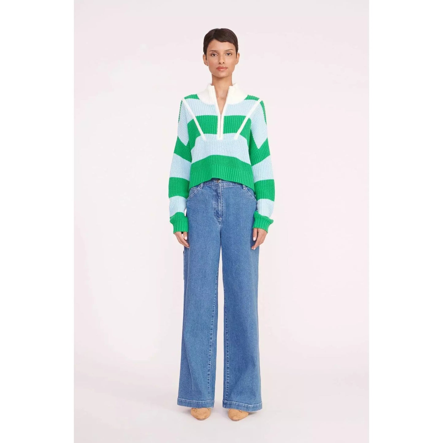 CROPPED HAMPTON SWEATER