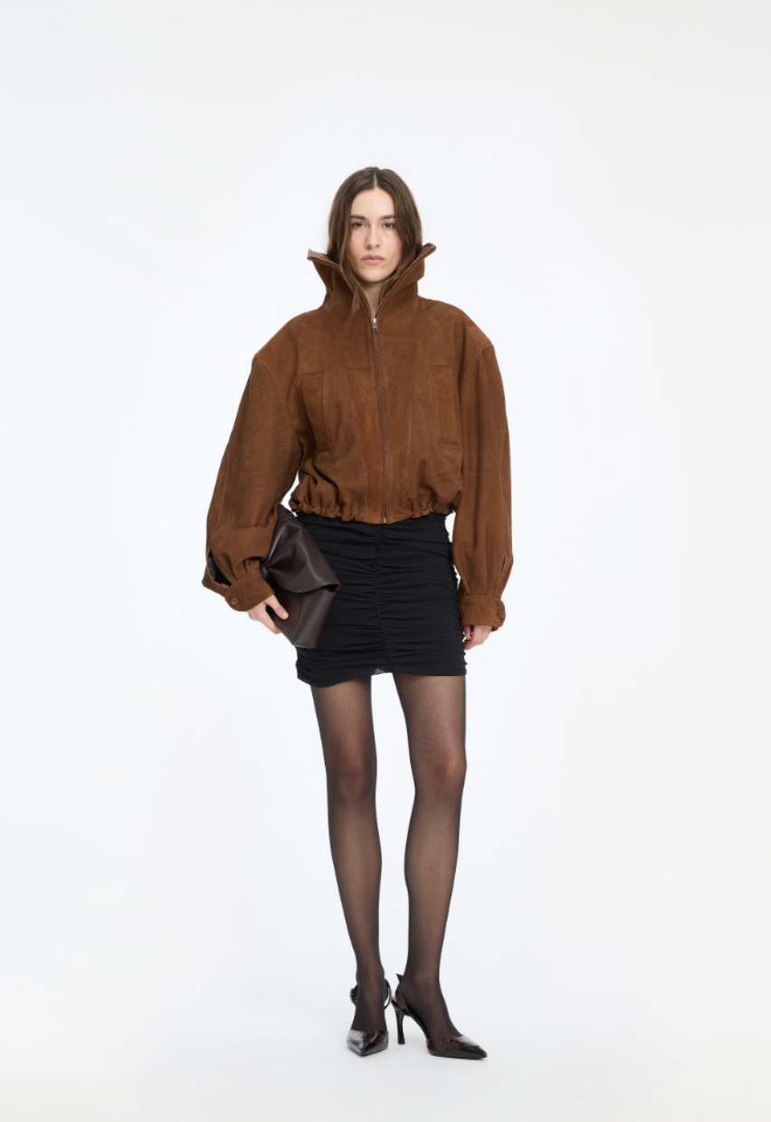 Suede Anorak Jacket - Toasted Coconut