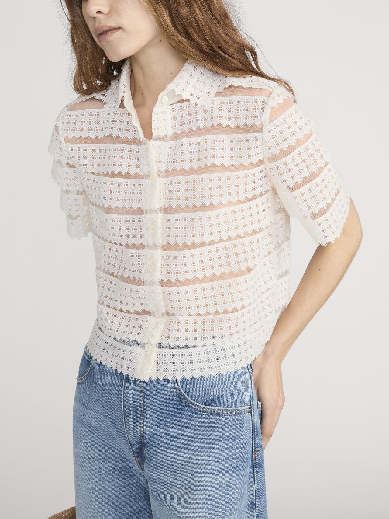 THE LATTICE CROCHET BLOUSE