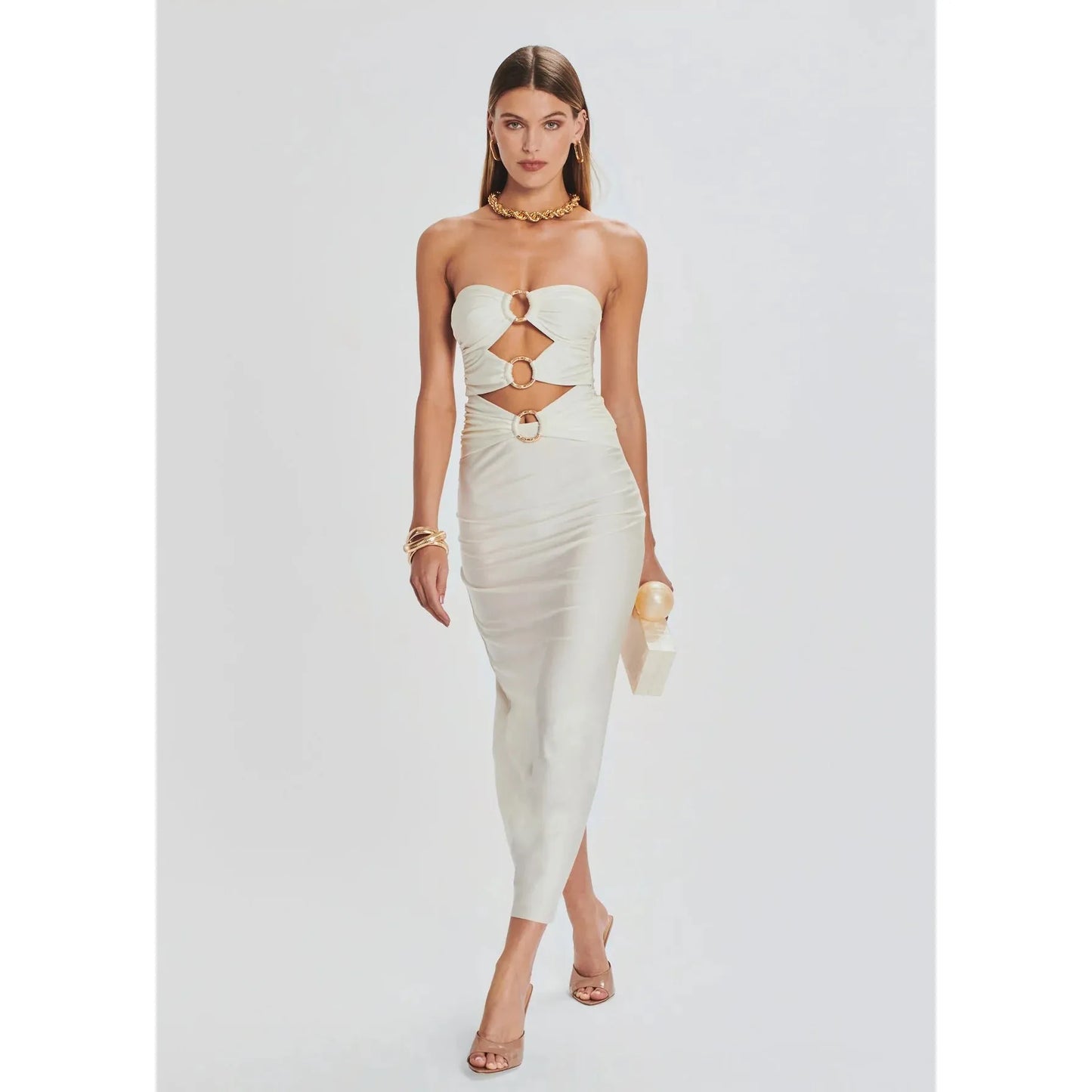 LILY LYCRA MAXI DRESS