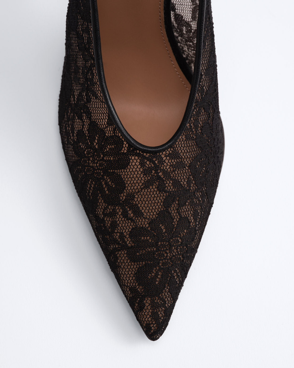 Camilla Sling Lace 90mm - Black