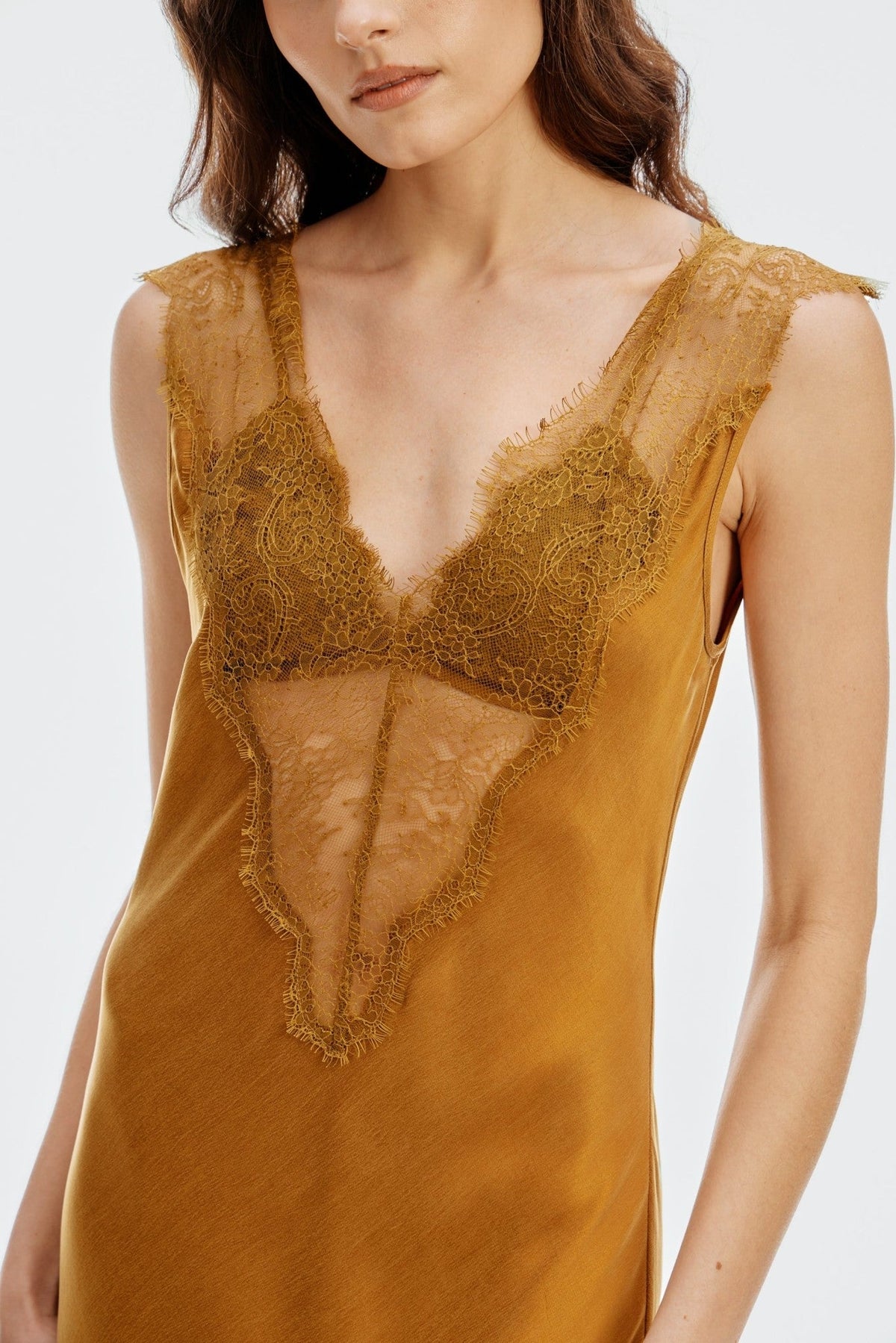 THIRD FORM Visions Lace Peer In Maxi - Patina