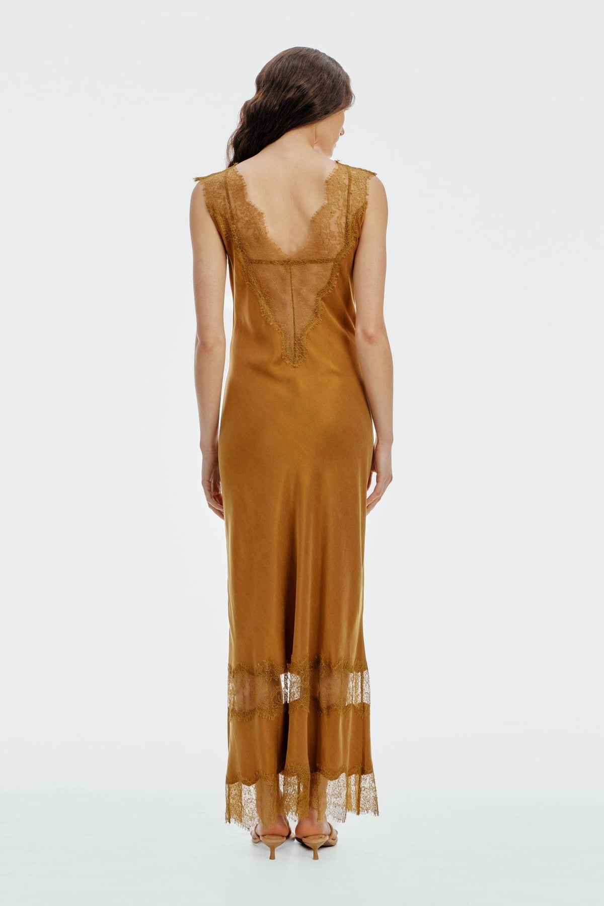THIRD FORM Visions Lace Peer In Maxi - Patina