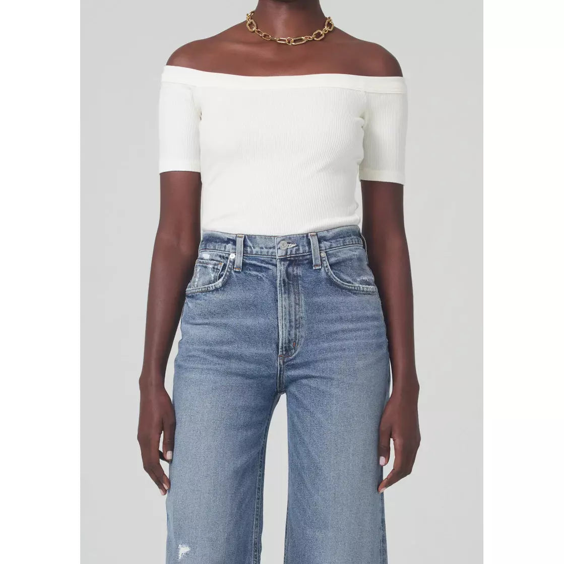 REY OFF THE SHOULDER TOP