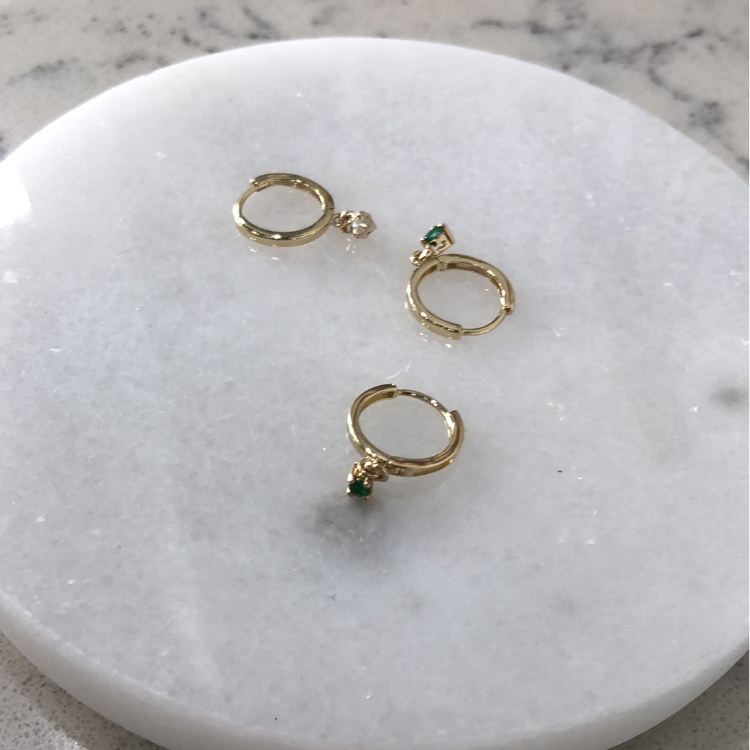 Plain Gold Huggies
