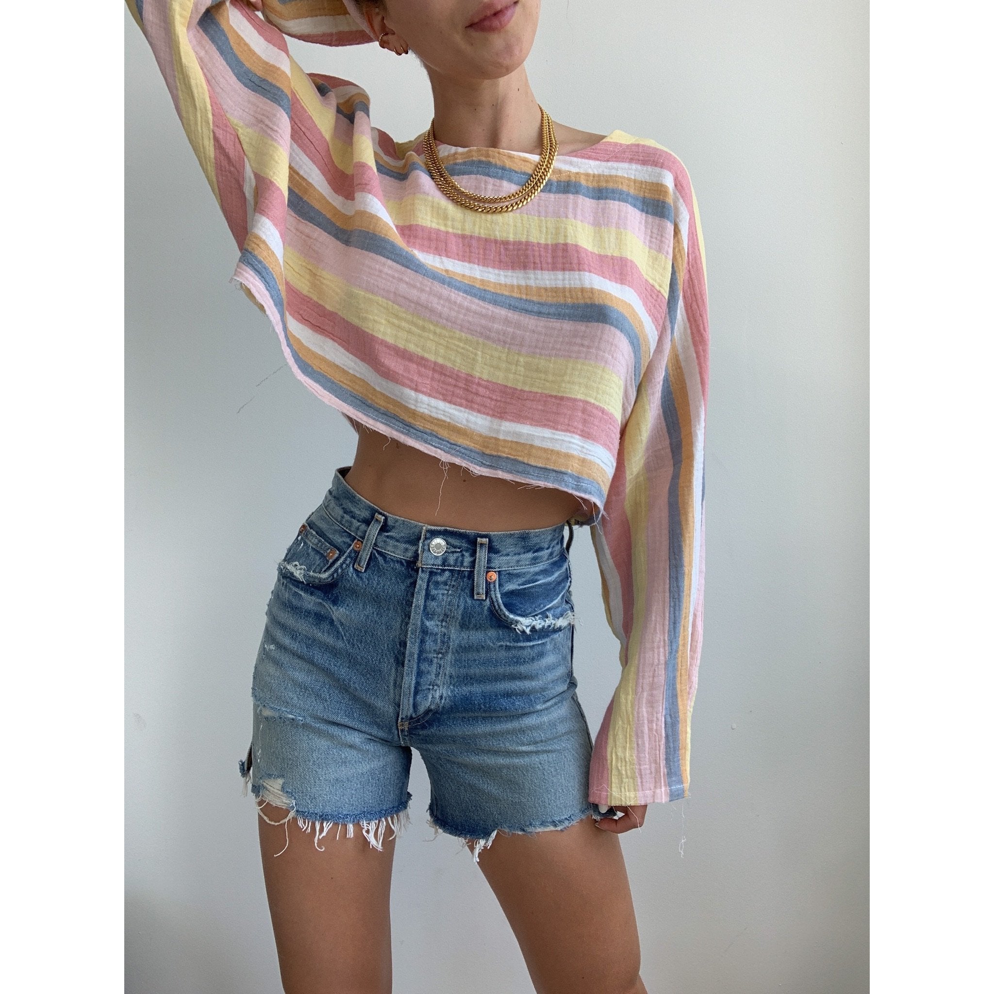 Lin Crop Blouse