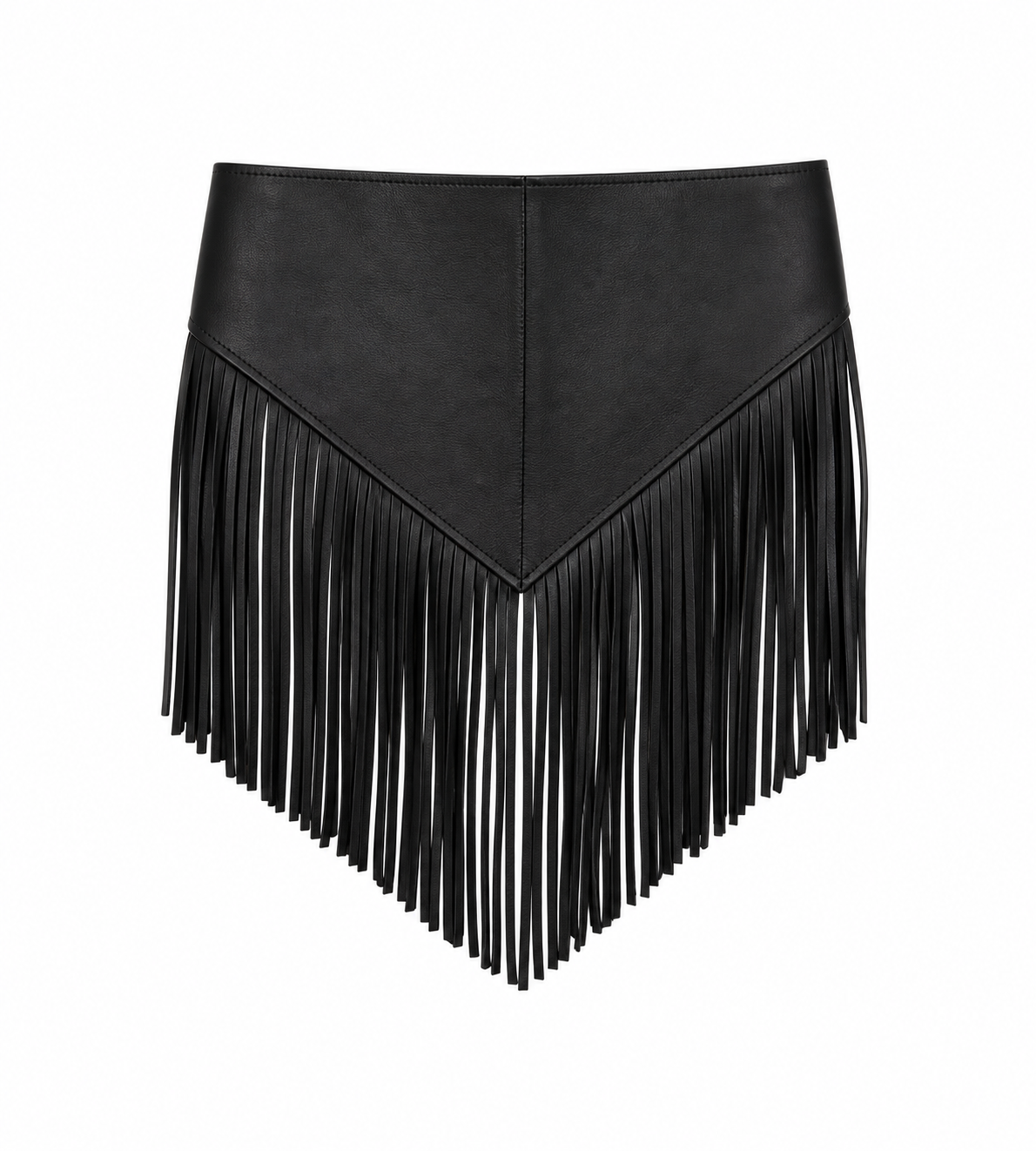 Leather Bandana Fringe Belt