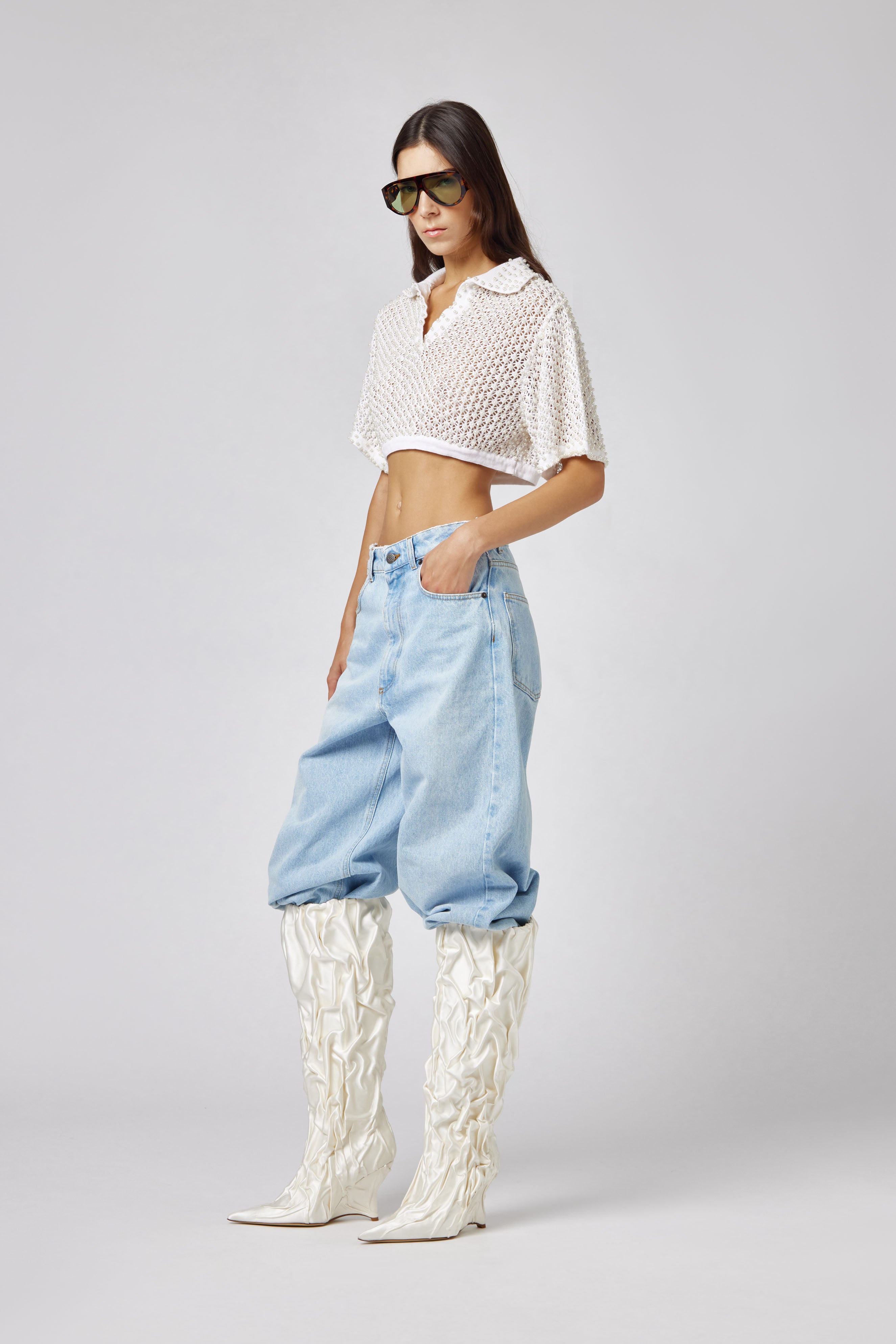 PEARL CROP KNIT 06SSKNT399