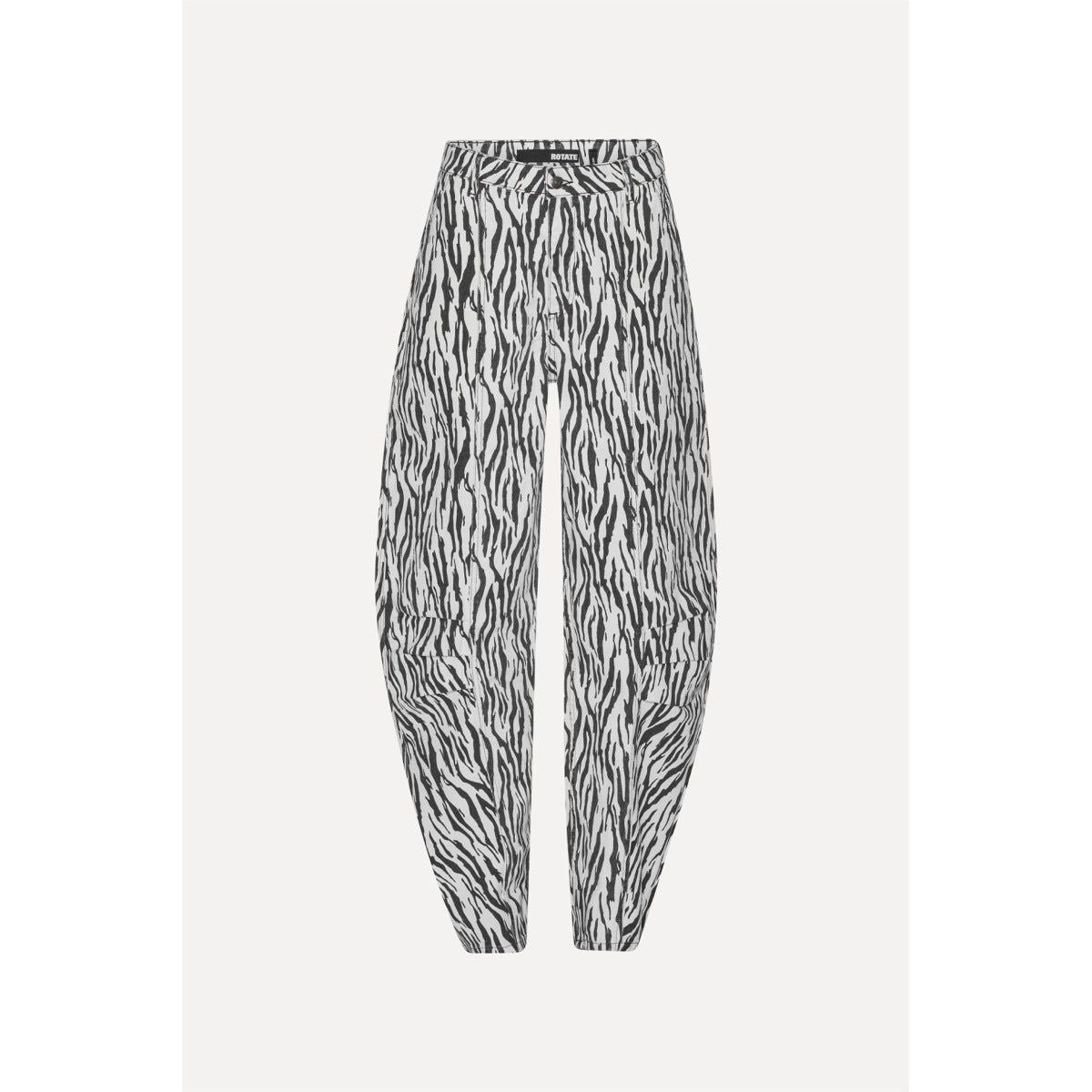PRINTED TWILL CARGO PANTS