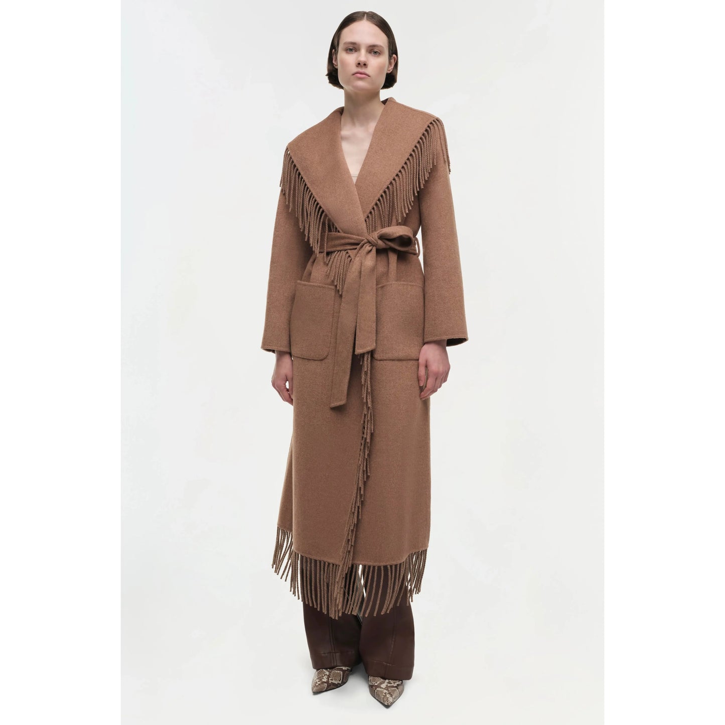 CARRIE FRINGE ROBE COAT