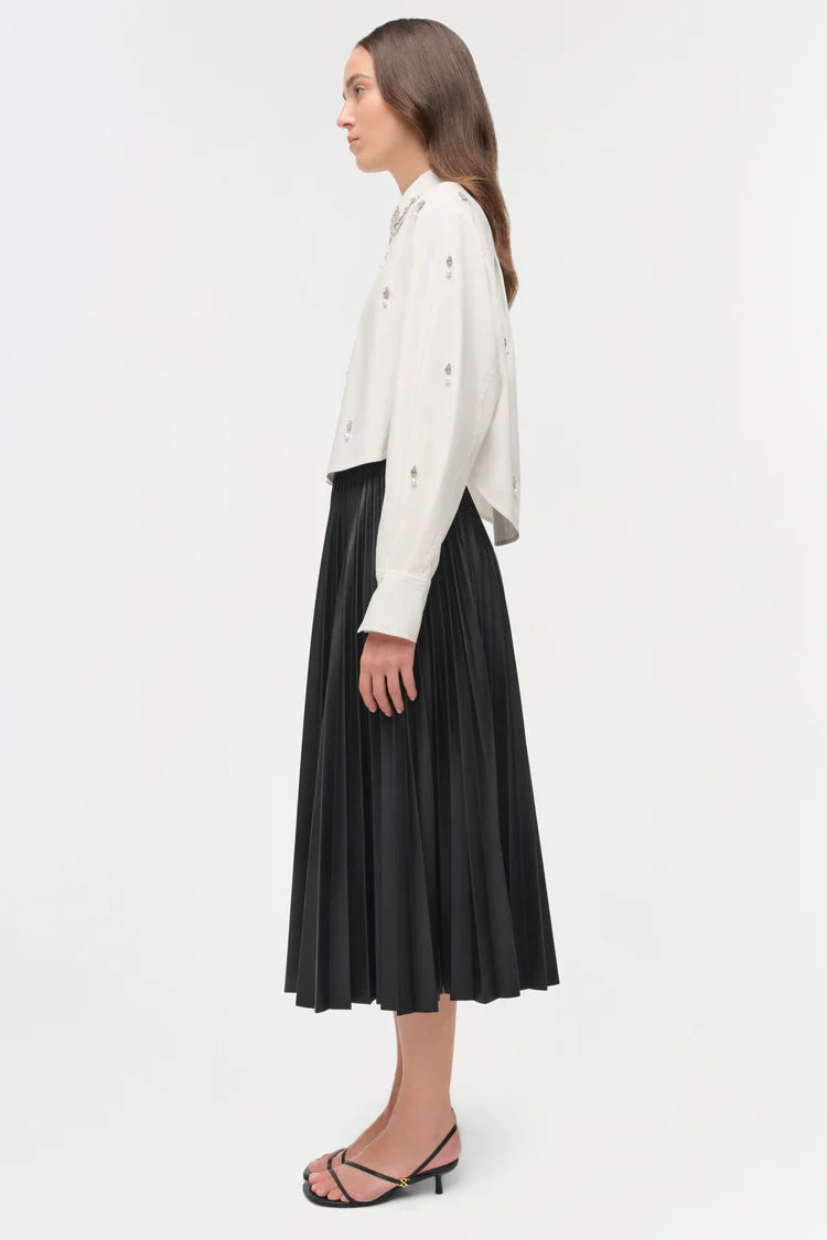 RENATA EMBELLISHED COTTON SHIRT